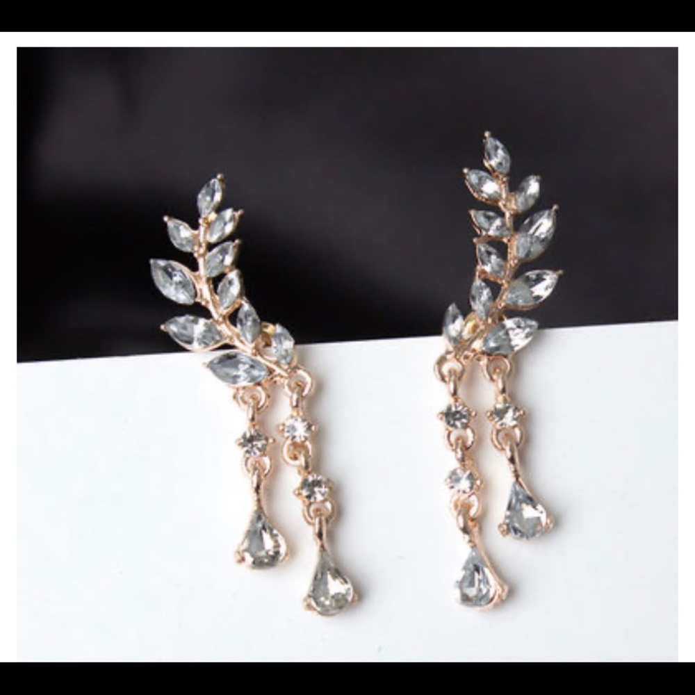 Gold earrings